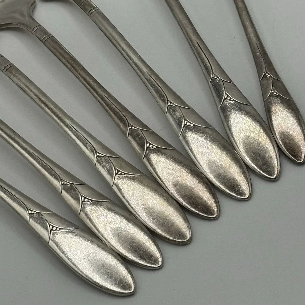 Oneida Community LADY HAMILTON  Silver Plate  Dinner Forks Spoons Mixed Lot Of 7